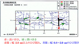 図3　赤外線画像解析法の解析例（トンネル）